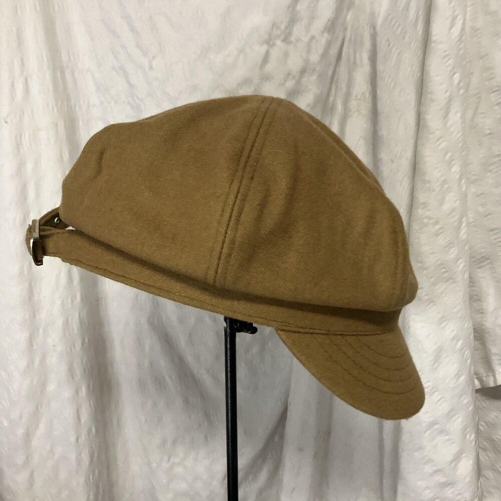 Betmar New York Beige Newsboy Cabbie Hat Women Adjustable Adult Polyester - Picture 5 of 11